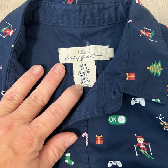 Christmas button down - Picture 2 of 2